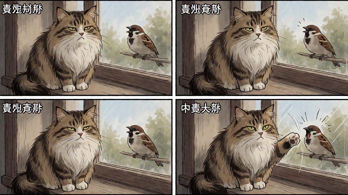 窗外的鸟，永远不知道下一秒会发生什么