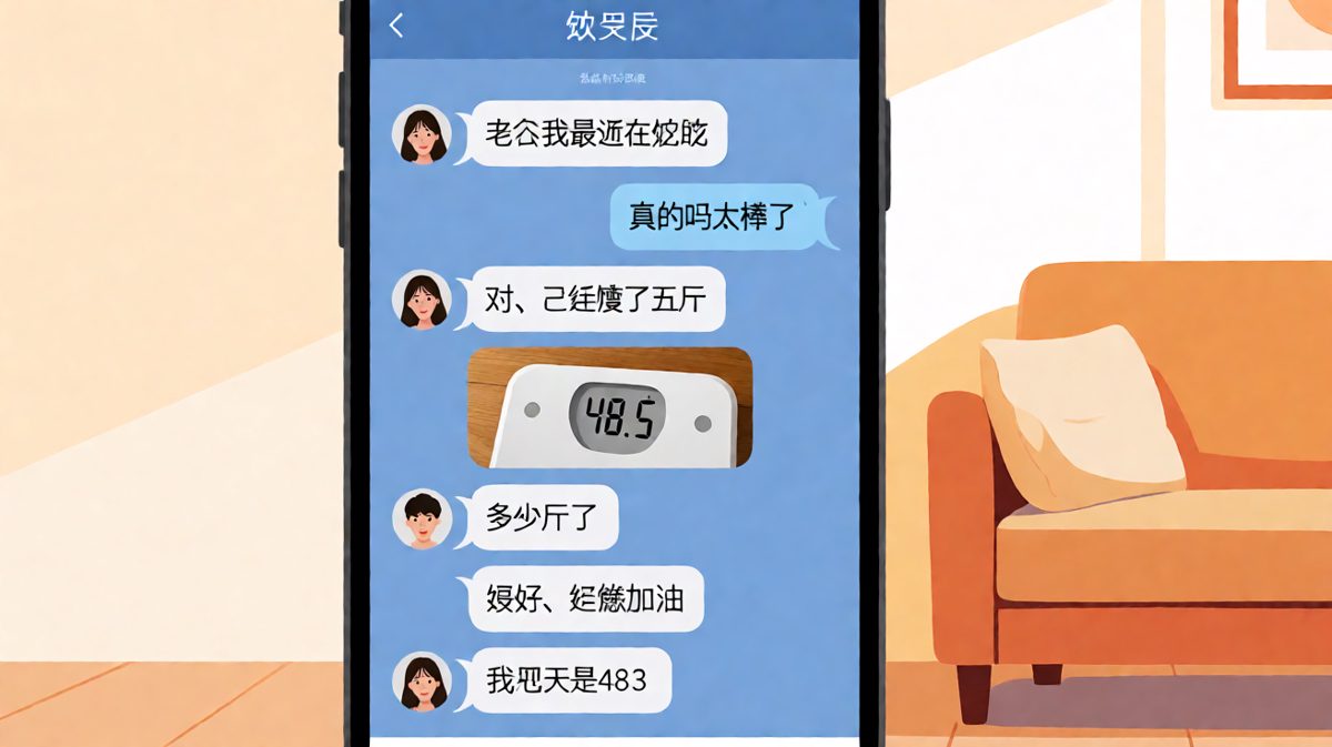 减肥减到秤上都站不上去了