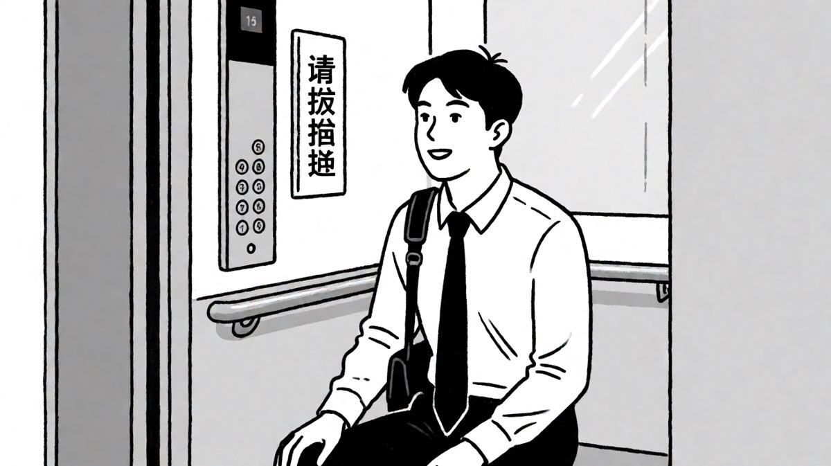 还好电梯门没关……吧？