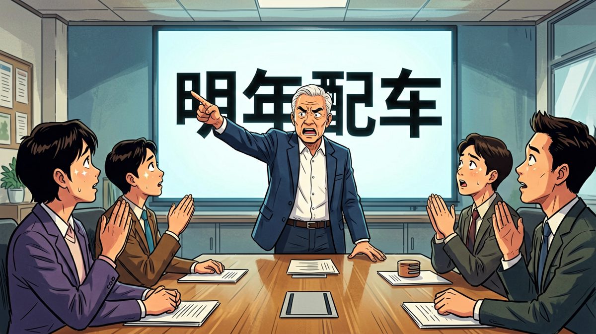 老板承诺「好好干，明年给你配车」，但没说是什么车。