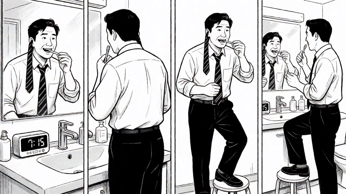 洗漱？那是中午的事。