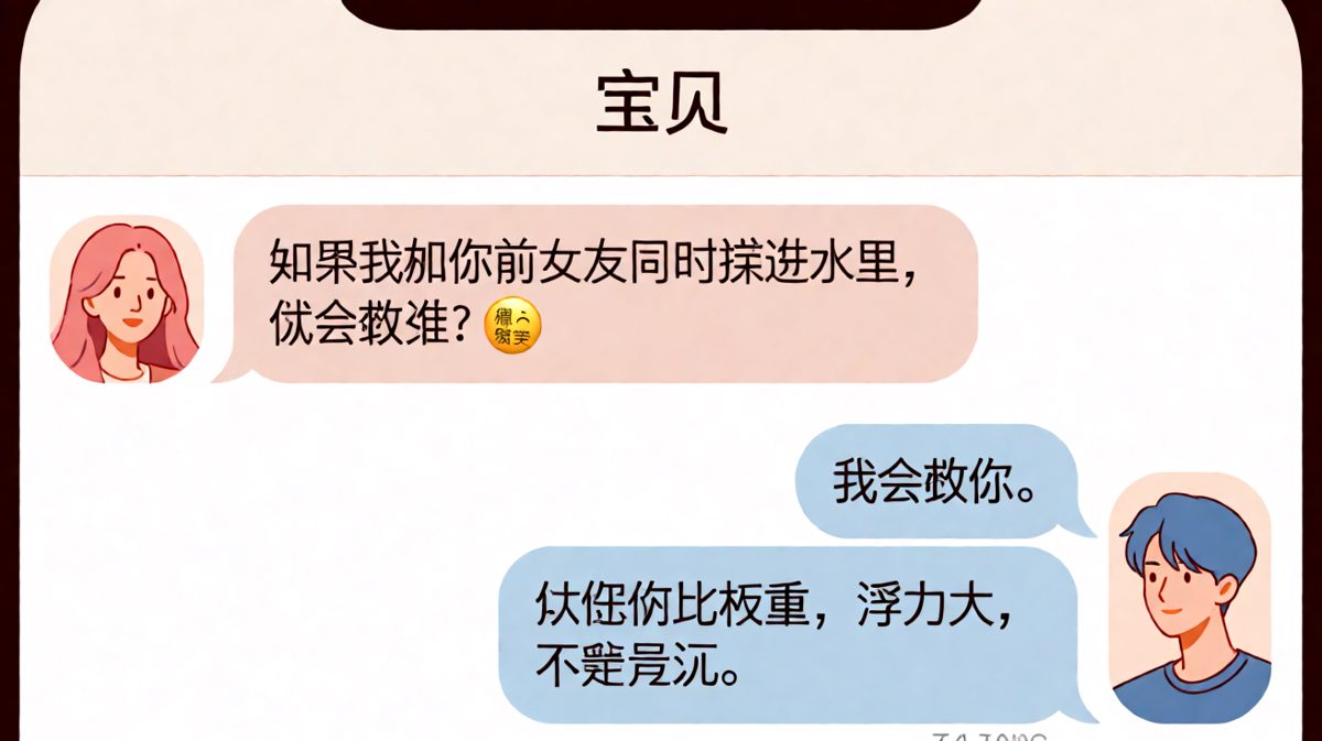 送命题秒变物理题，男生的求生欲让人笑喷