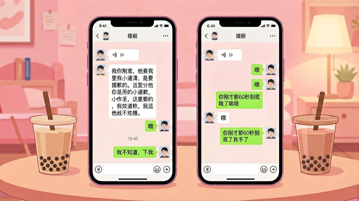 男生的60秒语音成了最大的谜团