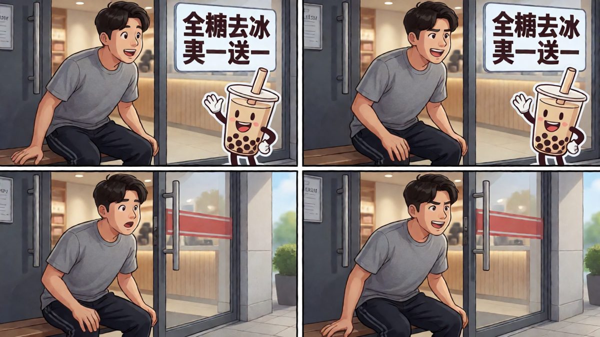 健身房门口竟藏着奶茶店？！