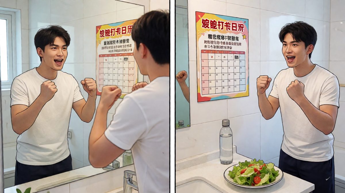 第一天：发誓要瘦成一道闪电！