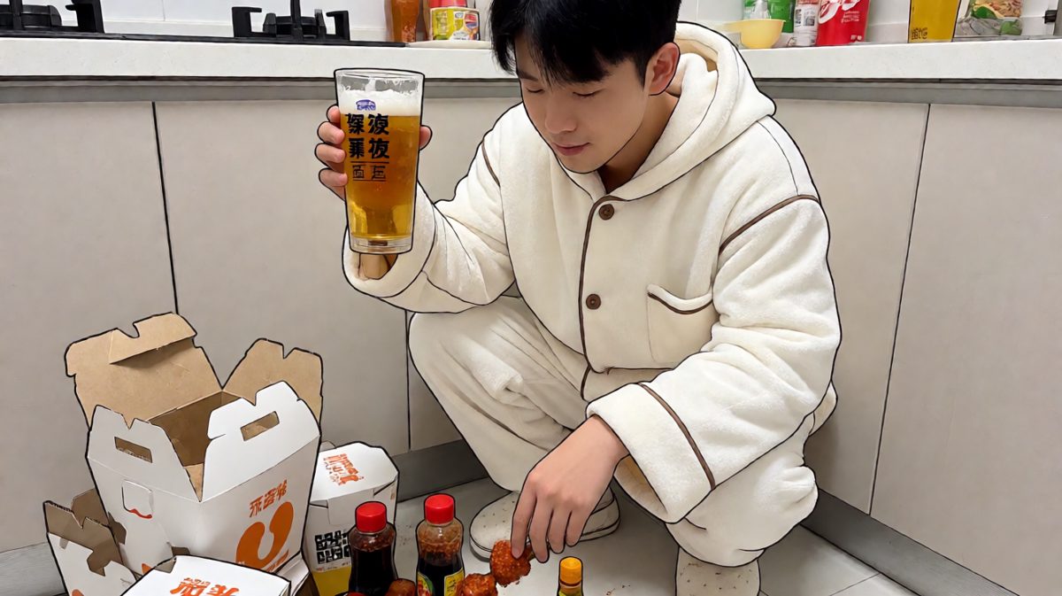 第三格：就吃一口，没人看见～