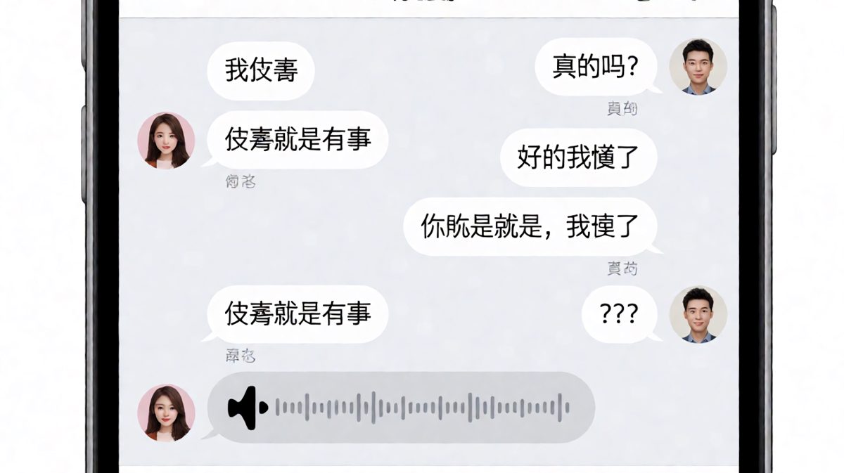 女生说没事，男生猜了三次还是错，最后靠认错才过关。