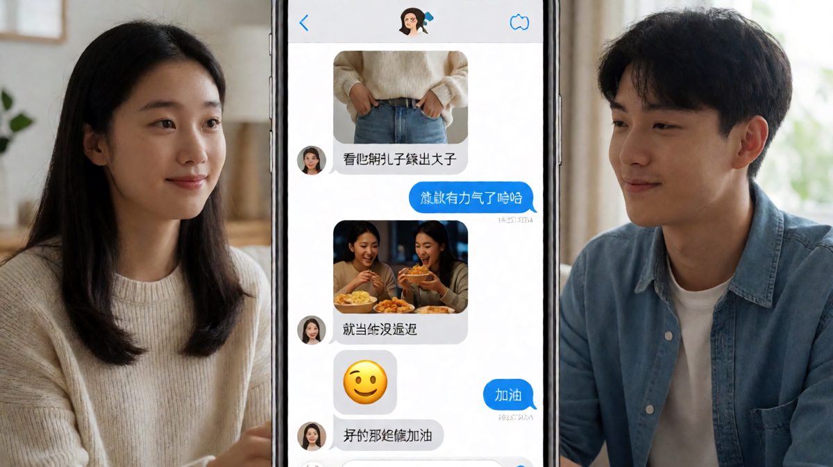 女生宣布减肥的第一天就在宵夜面前败下阵来。