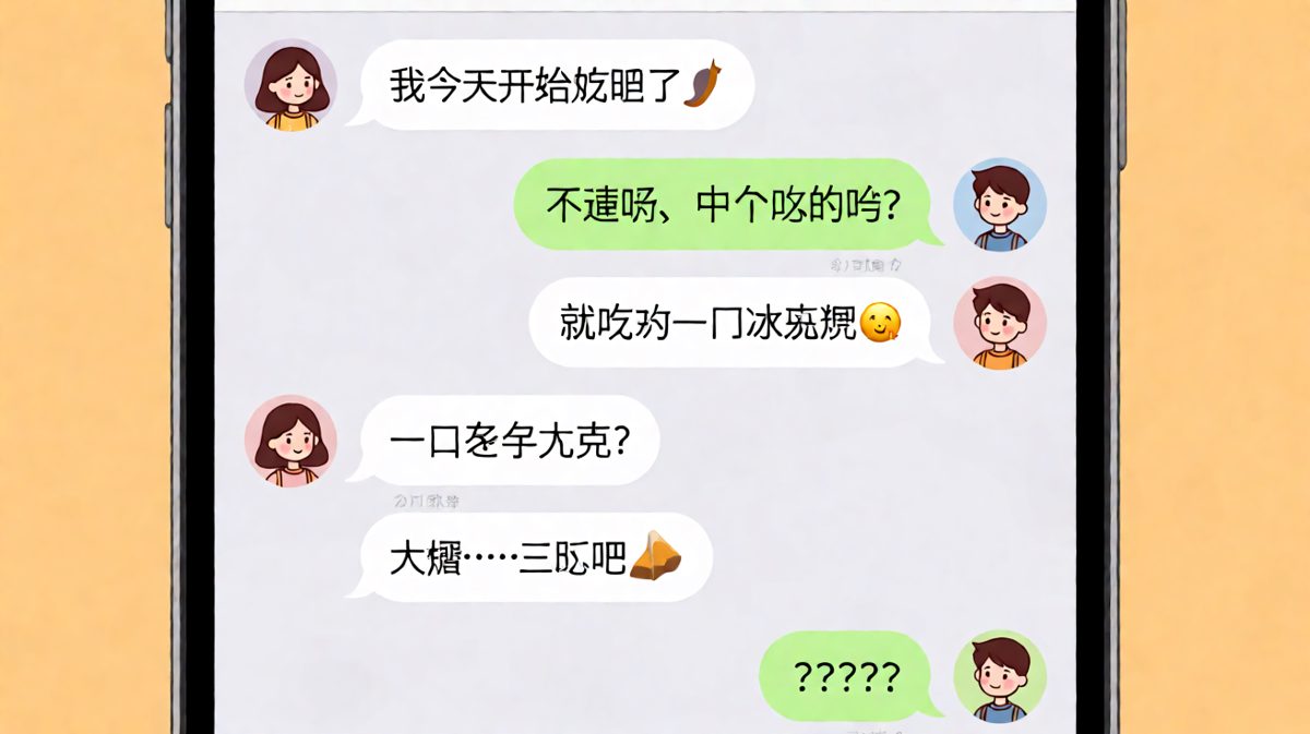 一口冰淇淋=三吨，减肥路上的诚实女孩