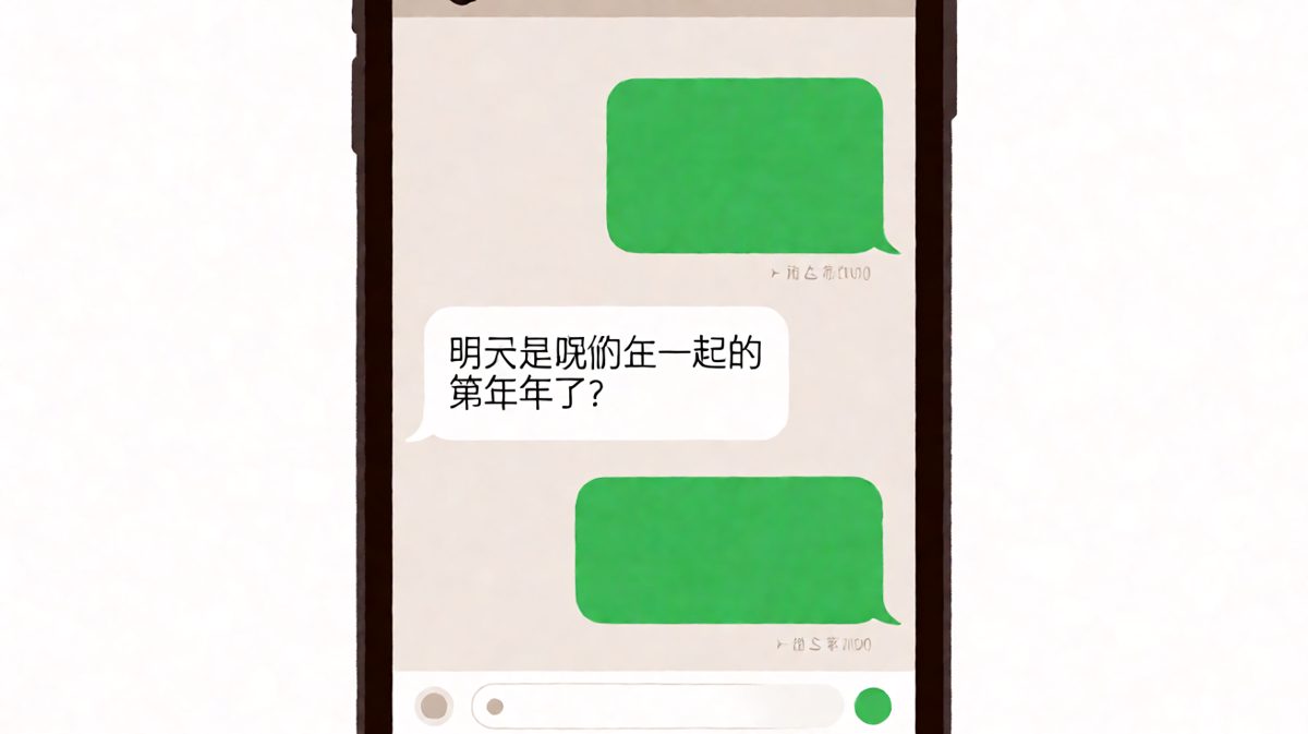 女生试探纪念日，男生已经慌了