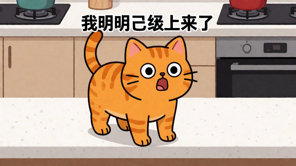 猫：我以为我能行……直到重力给我上了一课。