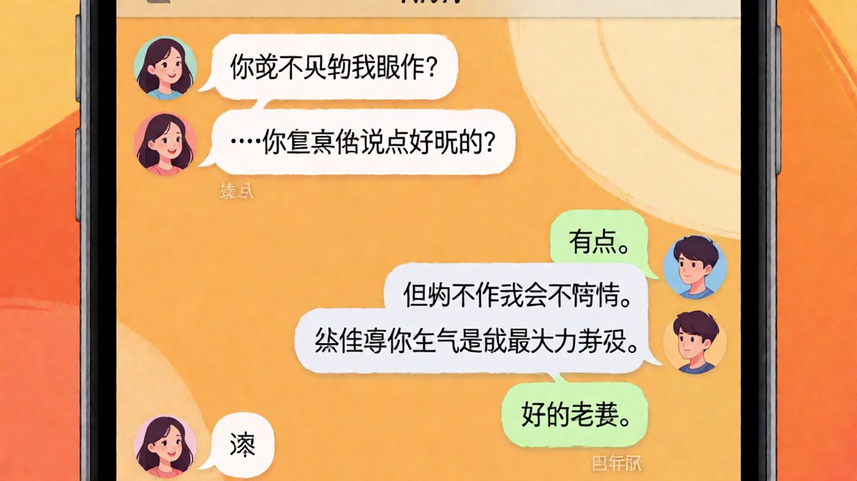 互相拿捏的极限拉扯，最后那句老婆堪称点睛之笔