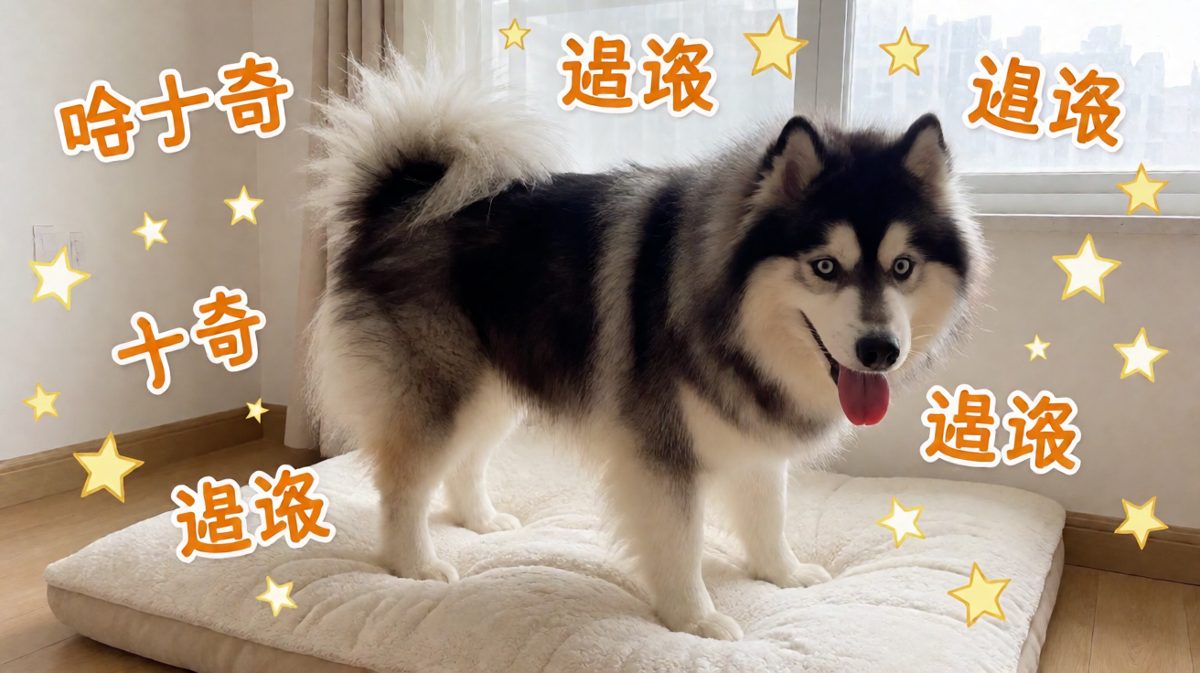 追尾巴追到怀疑人生的二哈