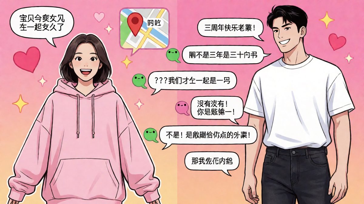 纪念日算错成'三个月'还说在网吧，外卖定位暴露一切