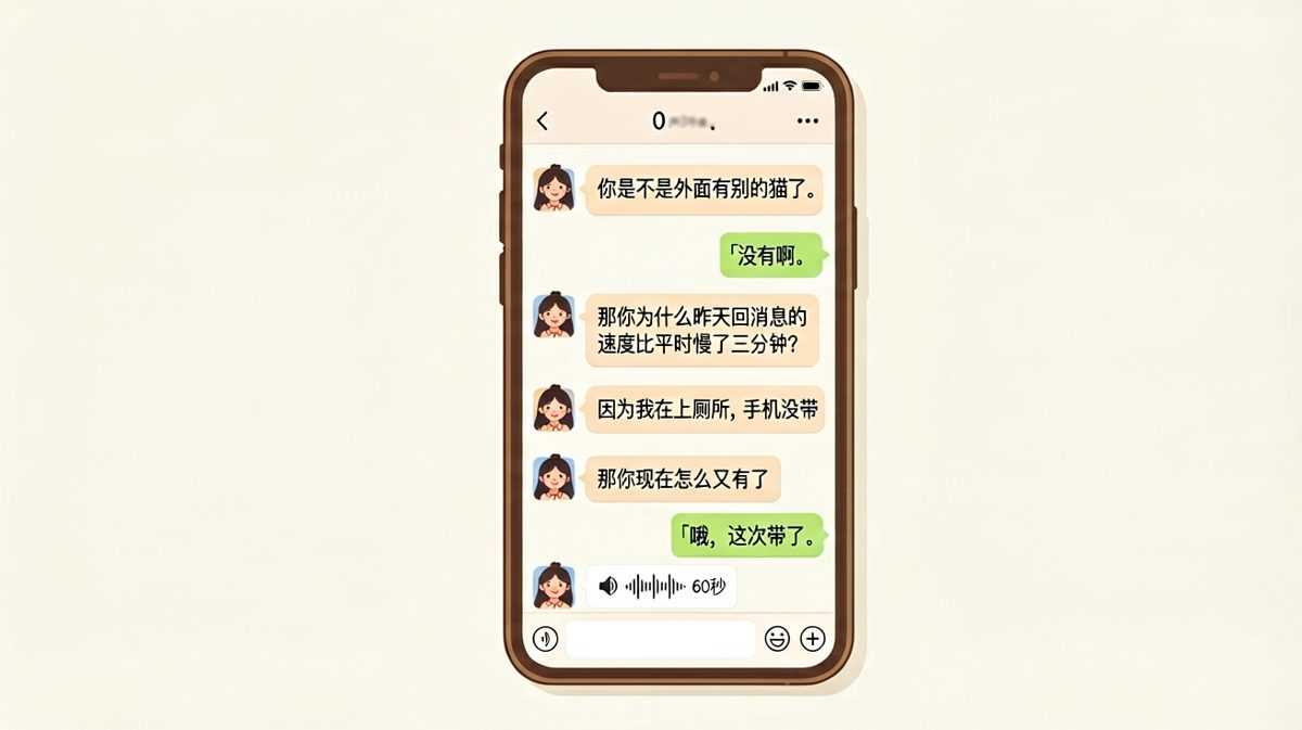 一分钟语音条是对敷衍男友最狠的回击
