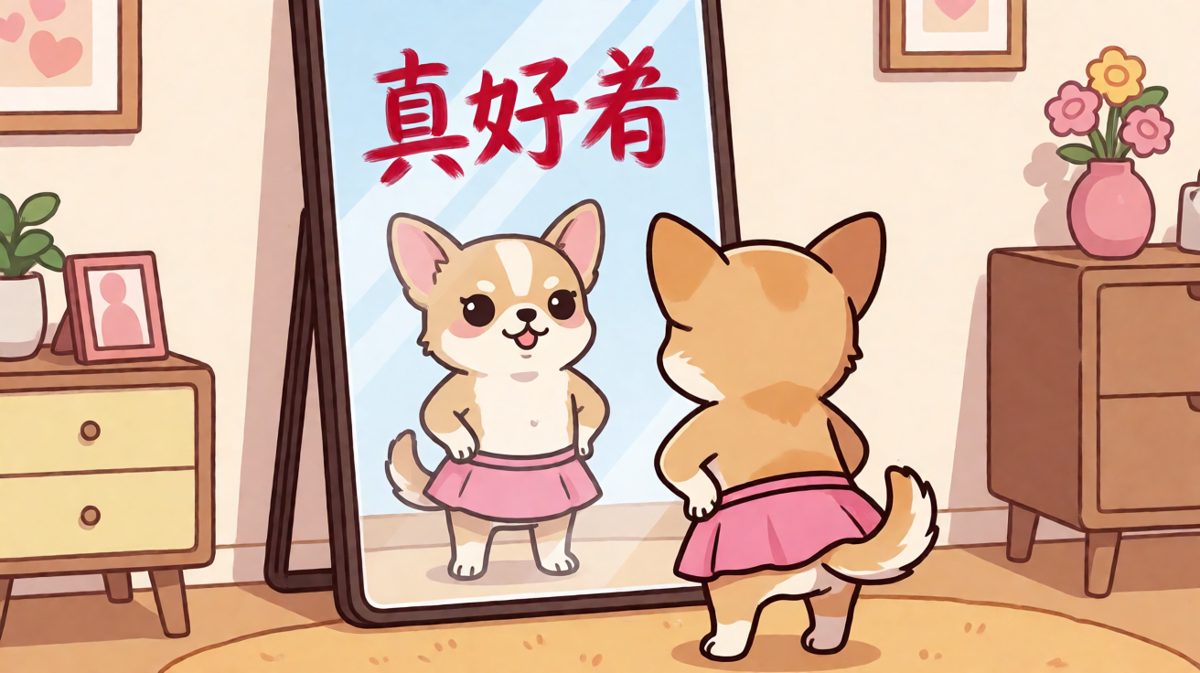 柯基：本汪今日造型，简直是时尚界天花板。