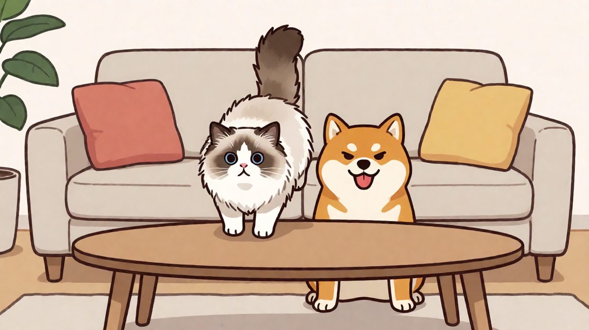 猫：我只是想优雅地降落，没想到选择了一位尴尬的着陆点。