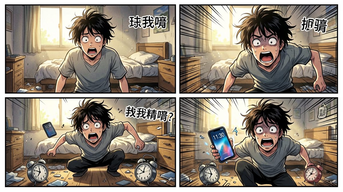 ……等等，这阳光怎么这么亮？！
