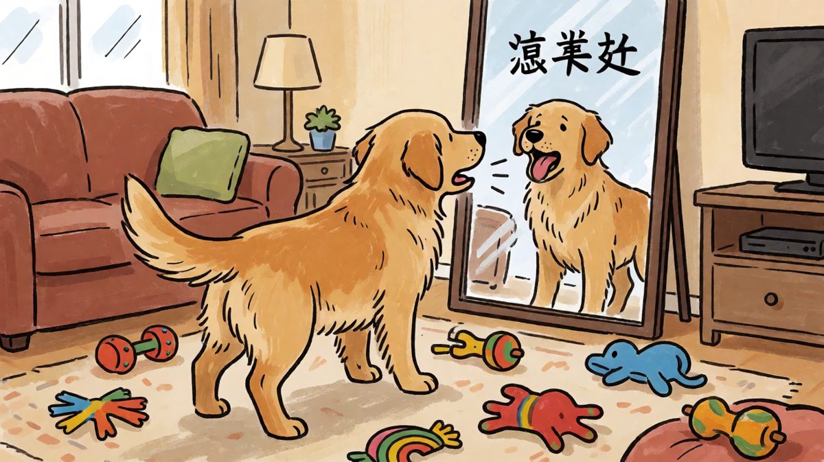 狗狗：你是谁！为什么长得跟我一样帅！