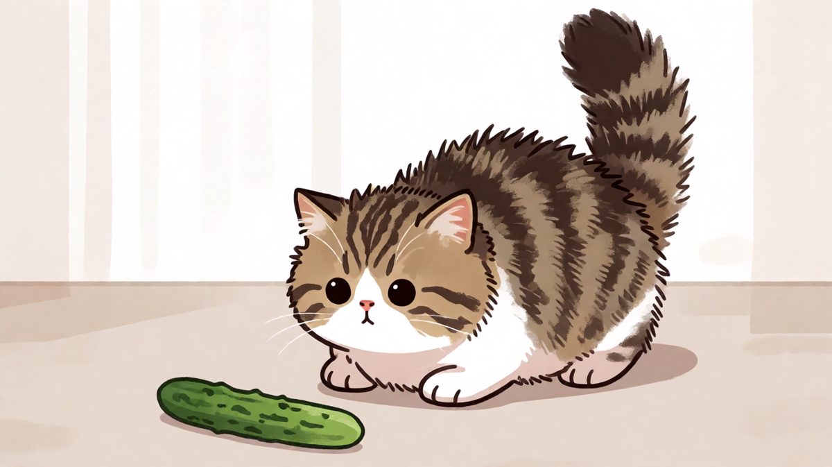 猫咪：地上怎么突然长出绿色怪物了！