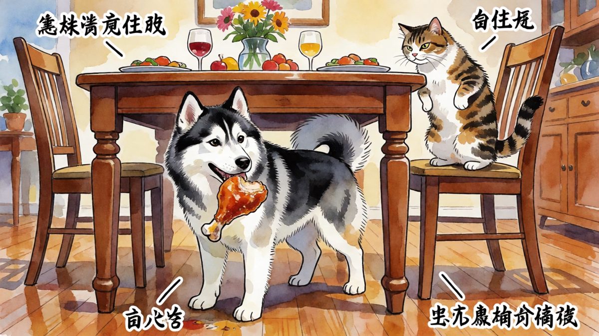 不是我吃的，是桌子自己长腿走过来让我吃的！