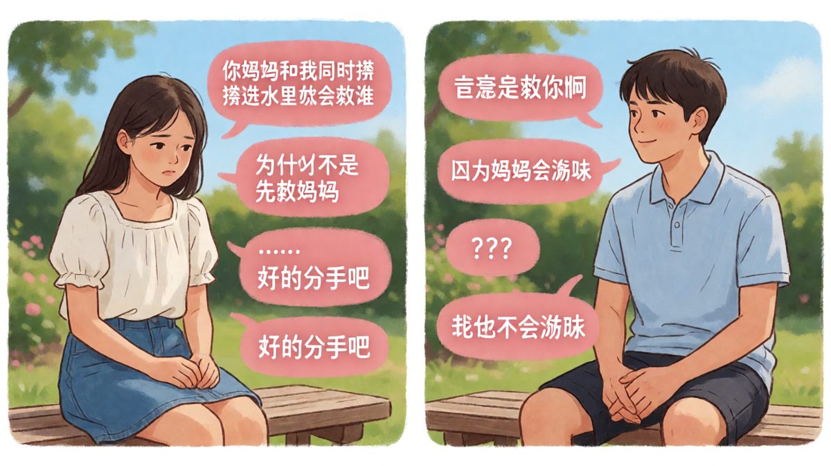 送命题面前，男生的直男回答让人窒息