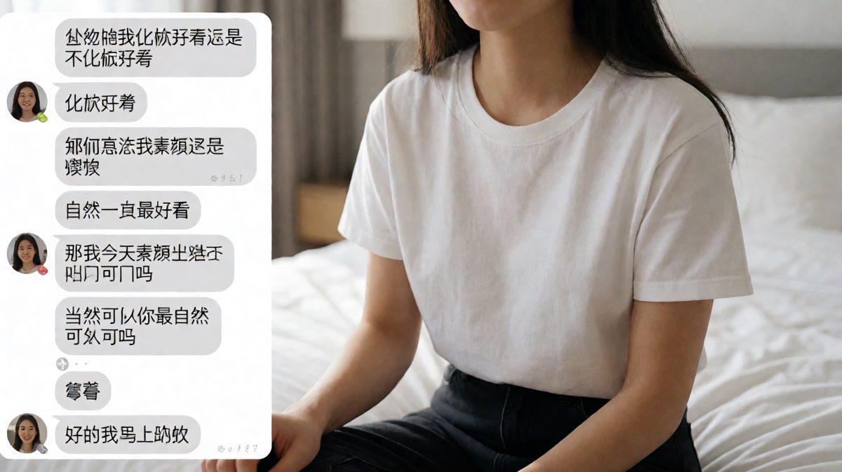 女生连环追问化妆问题，男生步步陷阱