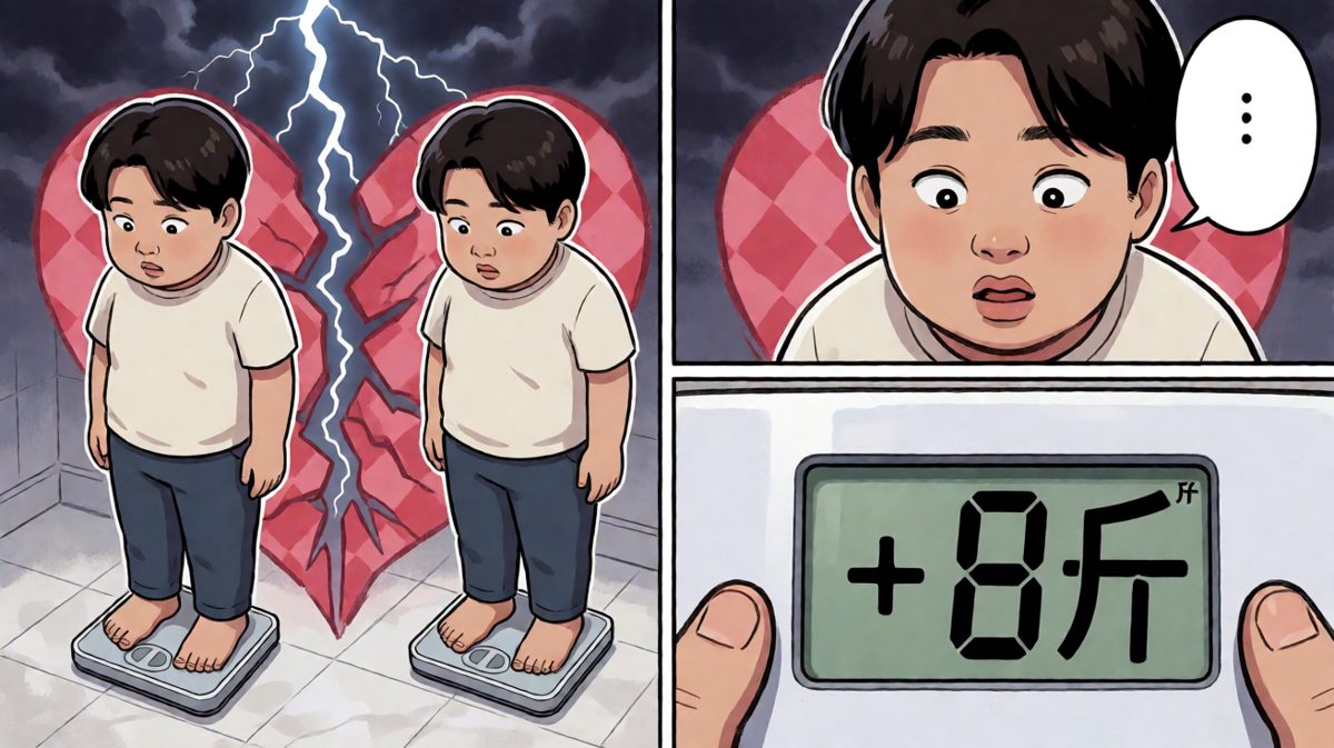 秤上的数字让人崩溃