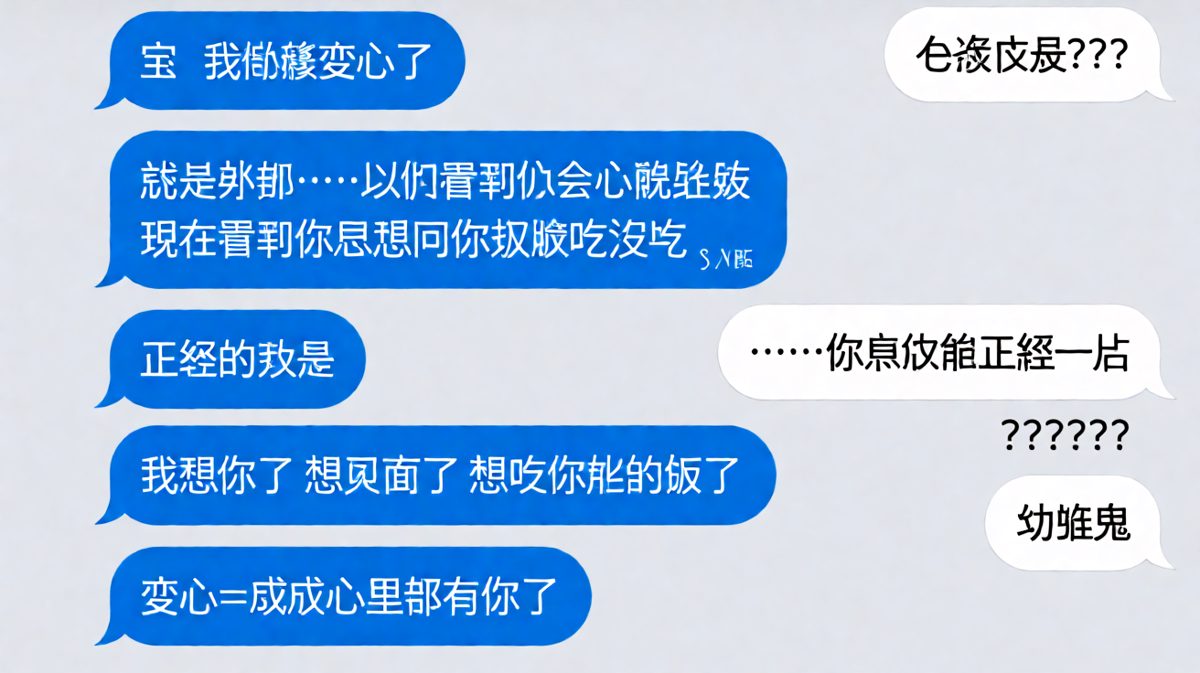 《土味情话的极限拉扯》——用烂招但意外有效