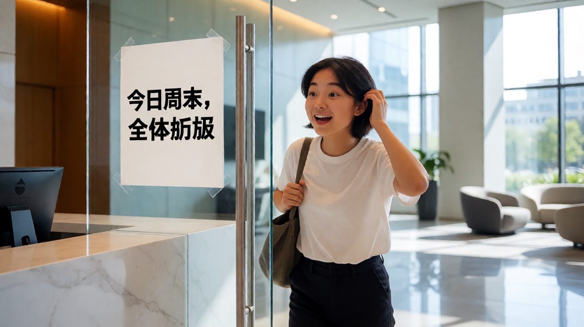 原来……今天才是周一，上周才是周末。