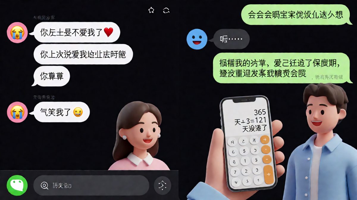 她说你不爱她了，他用计算器算出了保质期