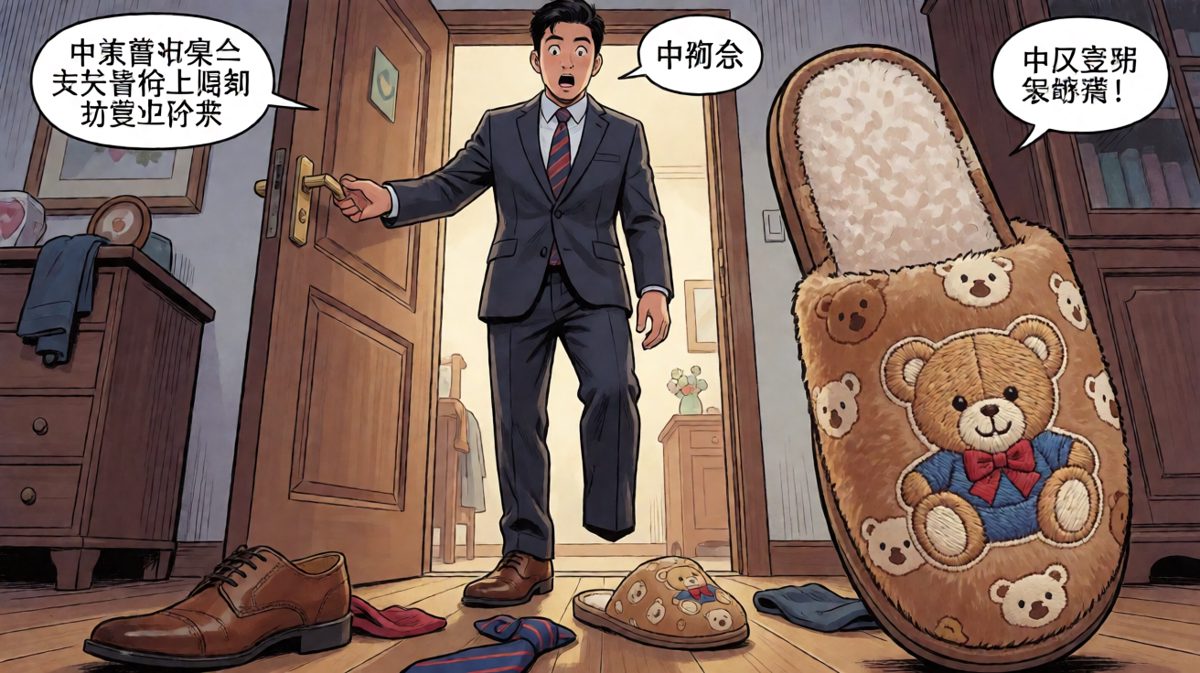 出门才发现穿错了鞋