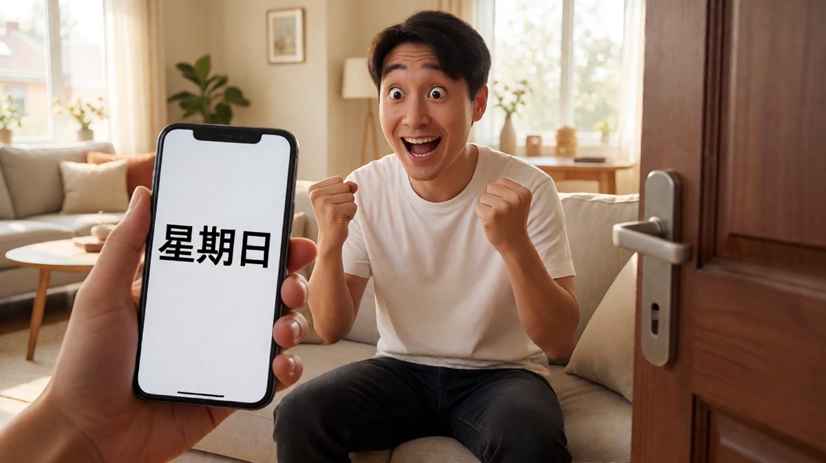原来是周日，虚惊一场！