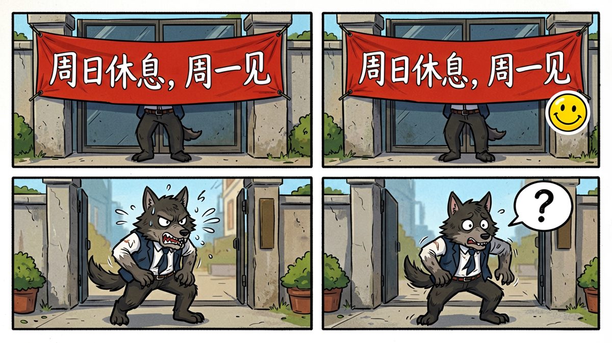 狂奔半小时，今天是周日……