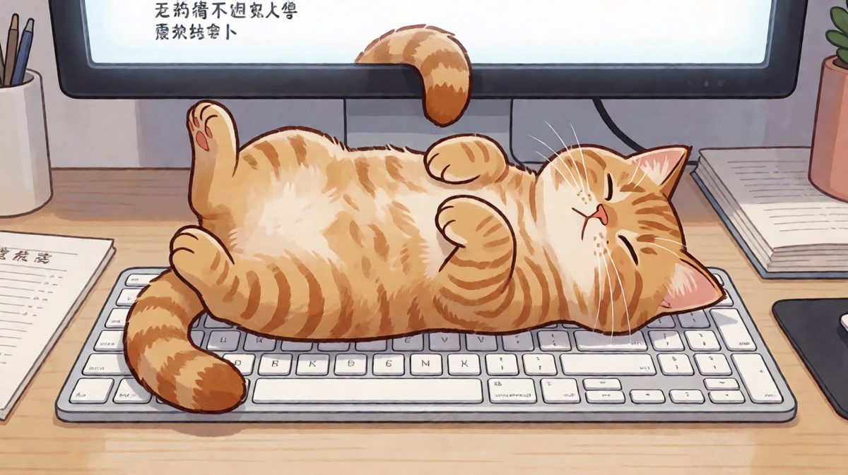 本喵的床，就是主人的工作区