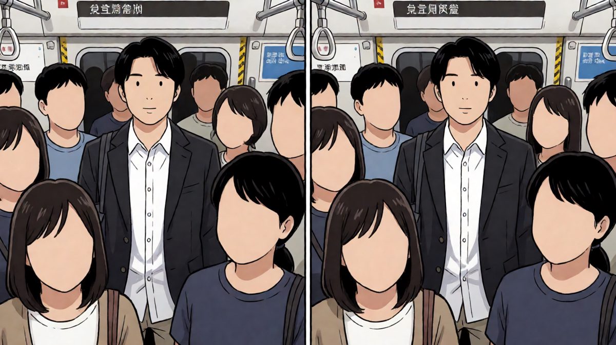 早高峰挤地铁，人比沙丁鱼还多。