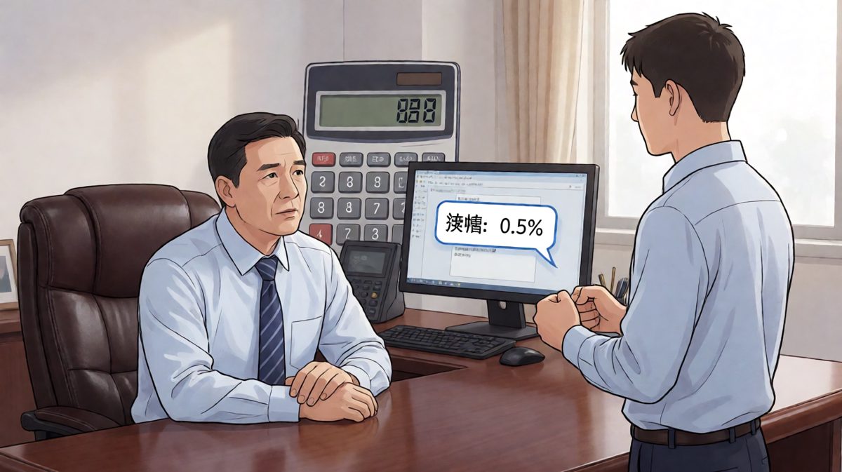 老板：公司决定给你涨薪！员工感动落泪：谢谢老板！老板：涨了0.5个点。