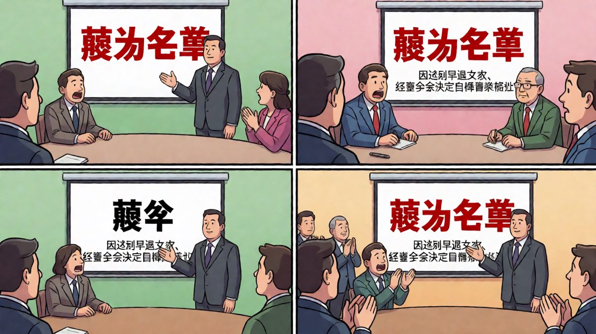 老板严肃宣布裁员：大家都别慌，第一个裁的是我。全员：？？？老板：我迟到次数最多。