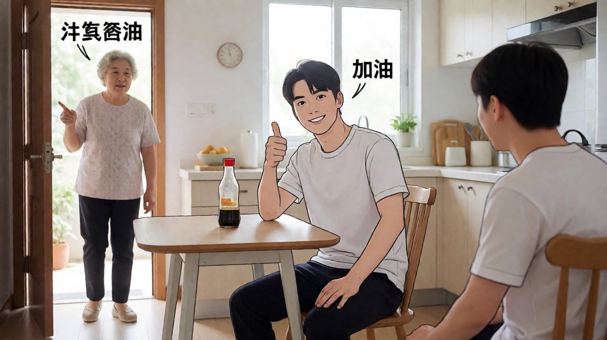 妈妈下令：快去把酱油买了！