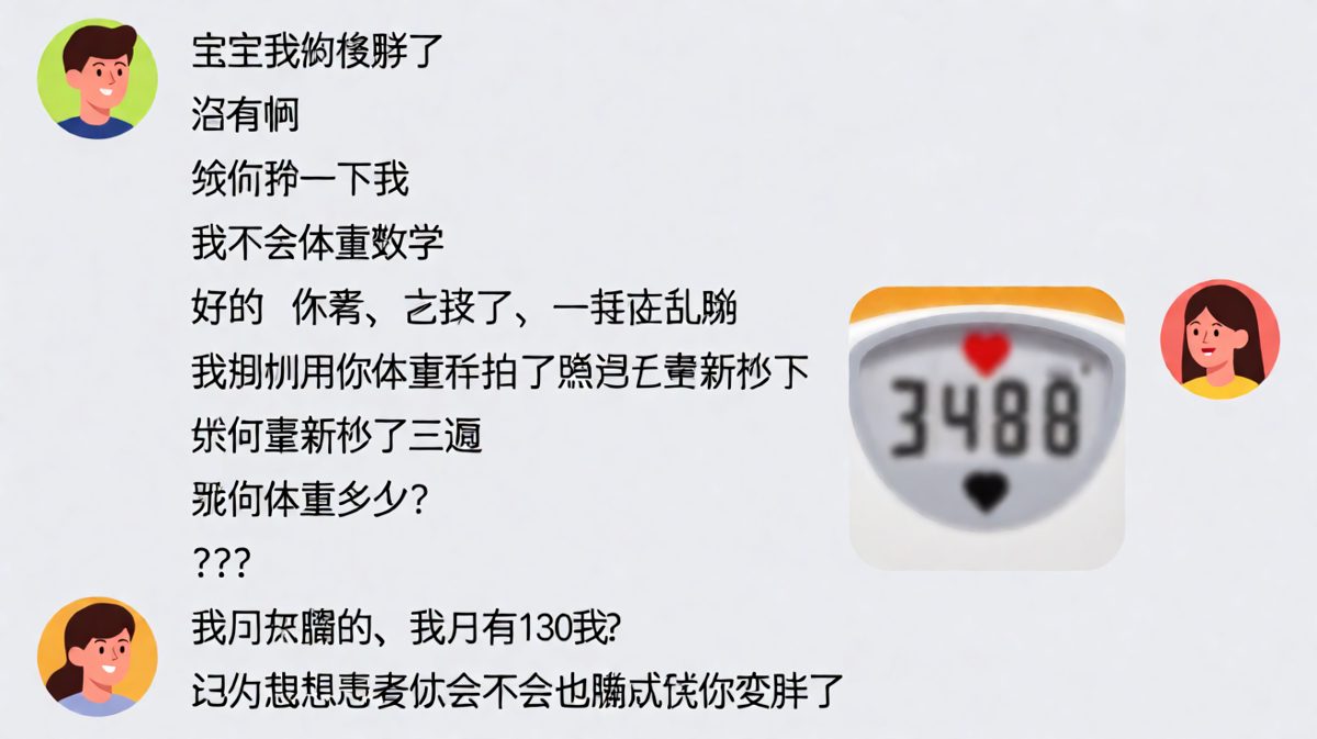 体重秤的终极博弈：两个心机boy/girl的巅峰对决