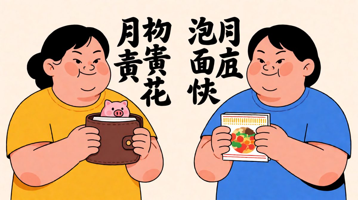 月初到月末，就是一个从富到穷的故事
