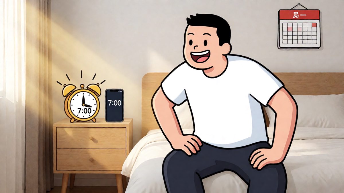 闹钟显示7:00，一切看似正常