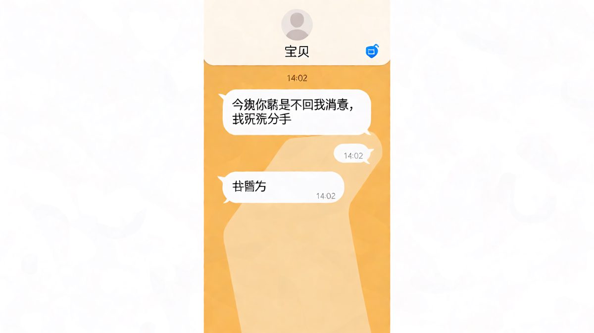对方发来最后通牒，而我选择已读不回，气氛逐渐安静