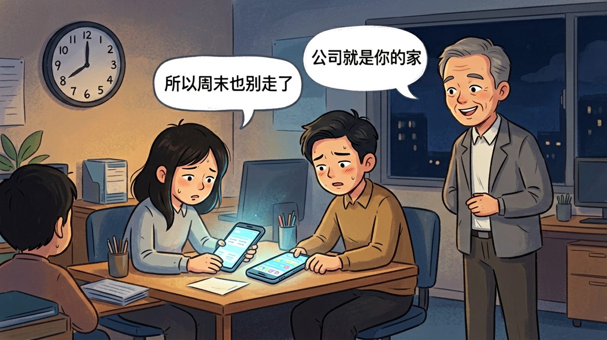 公司是家，所以连周末都不让你走