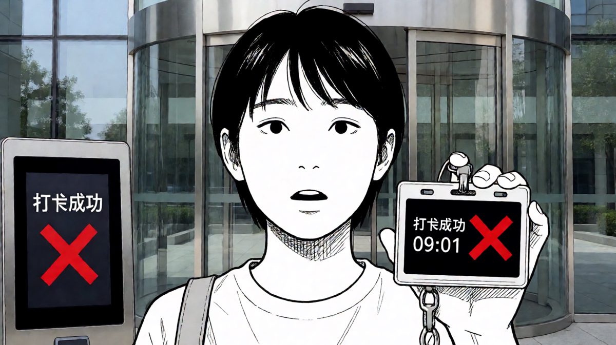 打卡成功——只差一分钟
