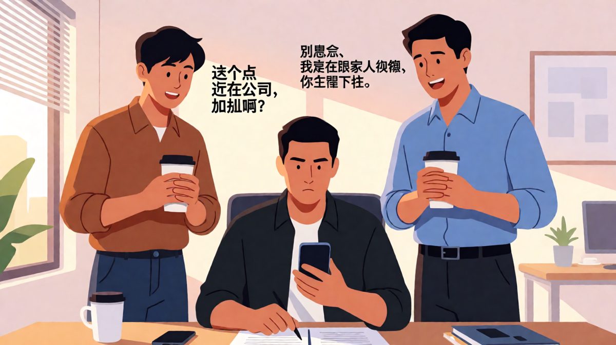 员工以为要被压榨加班，没想到老板只是在跟家人视频通话。