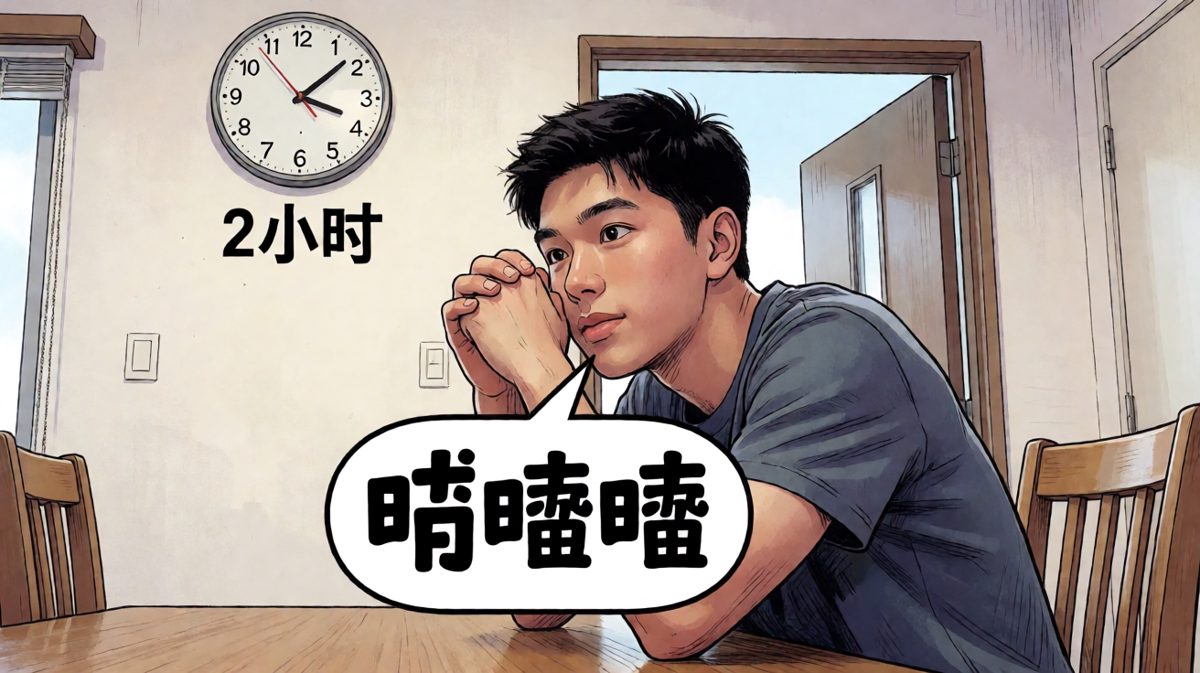 等了两个钟头，饿到怀疑人生