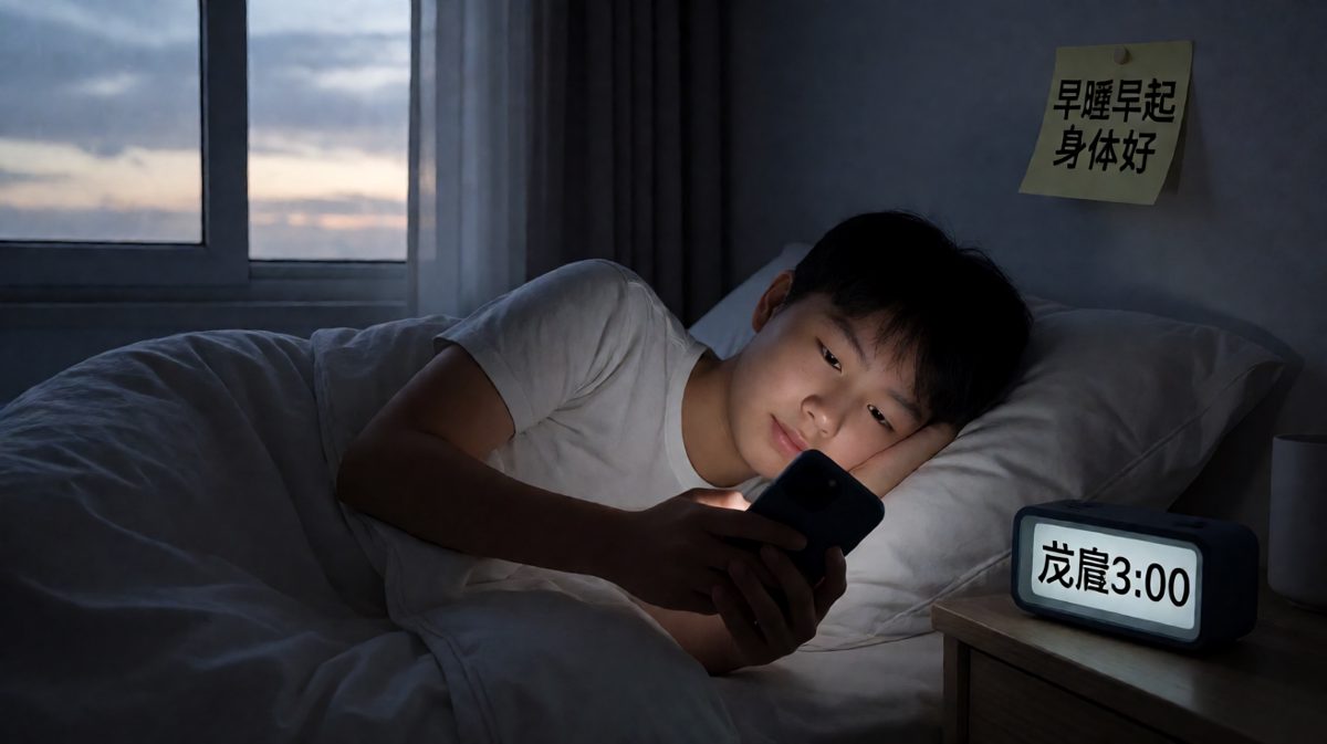 深夜：我发誓明天一定早睡；早上：昨晚又熬到三点