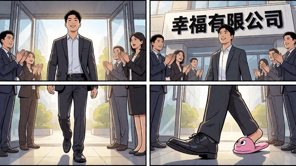 走进公司的那一刻，我的人生到达了巅峰（尴尬版）。