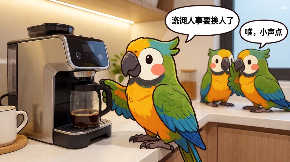 鹦鹉：我只是来喝个咖啡，怎么什么都知道了